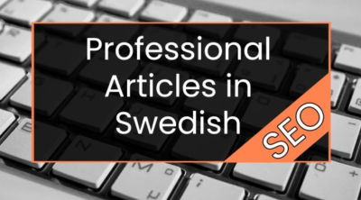 I can write an article for you in Swedish
