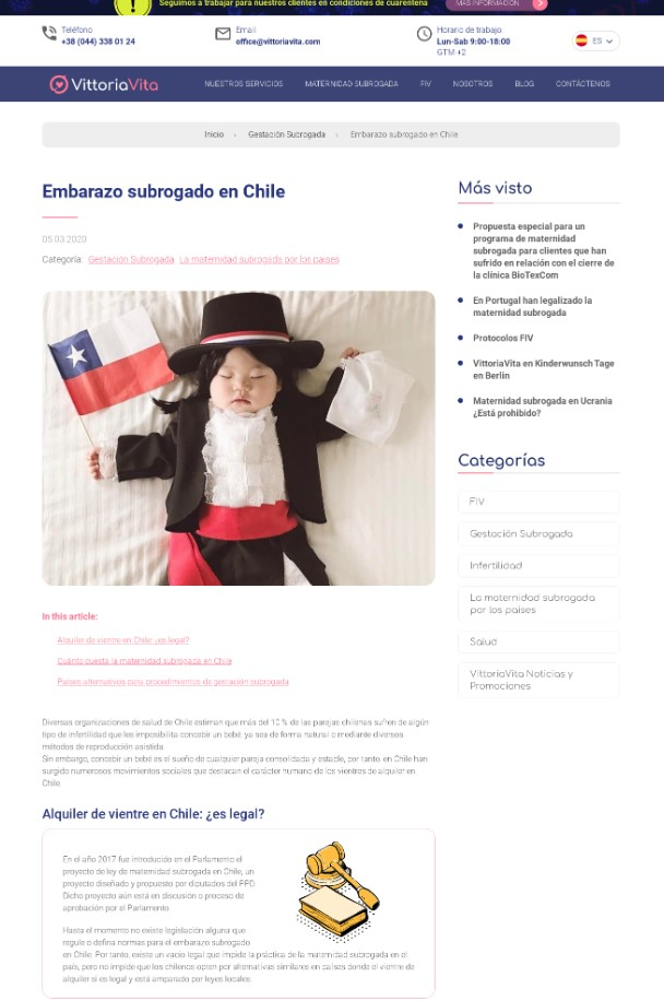 Embarazo subrogado en Chile